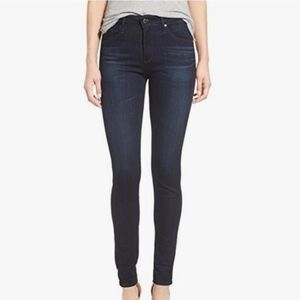 AG ADRIANO GOLDSCHMIED FARRAH High Waist Women’s Dark Blue Skinny Jeans Revolve
